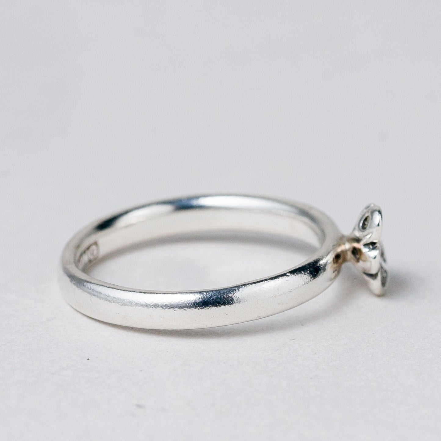 Spinning Silber Ring 925 Weiße Steine Größe 55 (17,5 mm Ø) 2,95 g2