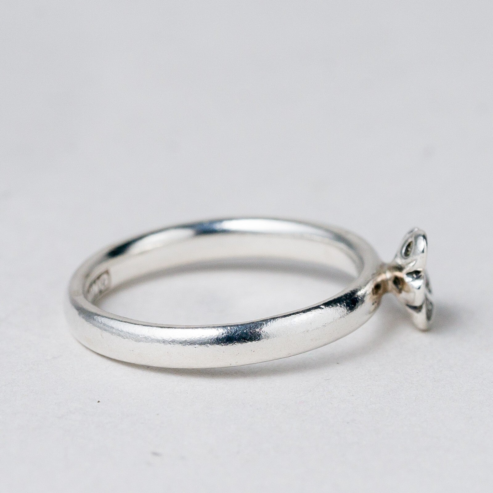 Spinning Silber Ring 925 Weiße Steine Größe 55 (17,5 mm Ø) 2,95 g2