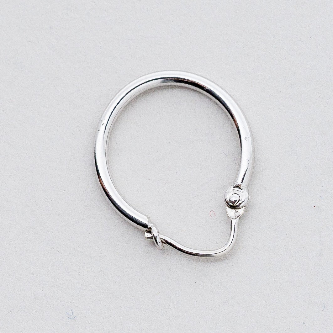 Einzelner Ohrring Creole 835 Silber 0,79 g1