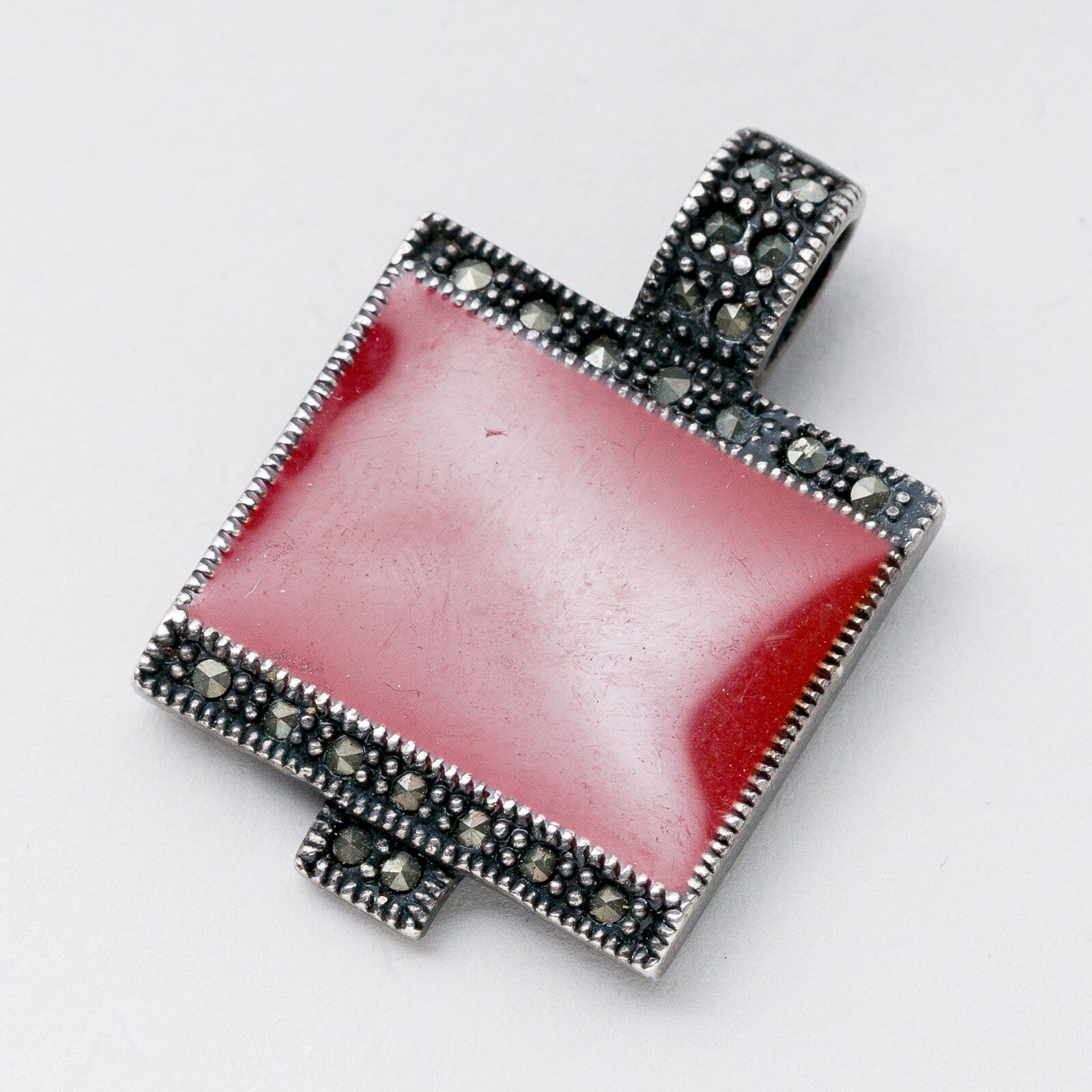 Anhänger Silber Rot 3,5 cm 10,97 g0