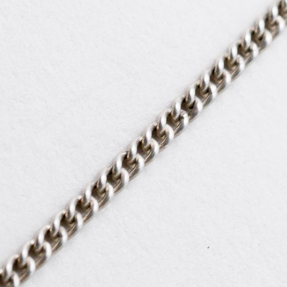 Silber Halskette 835 Panzerkette 1,7 mm 52 cm 3,96 g4