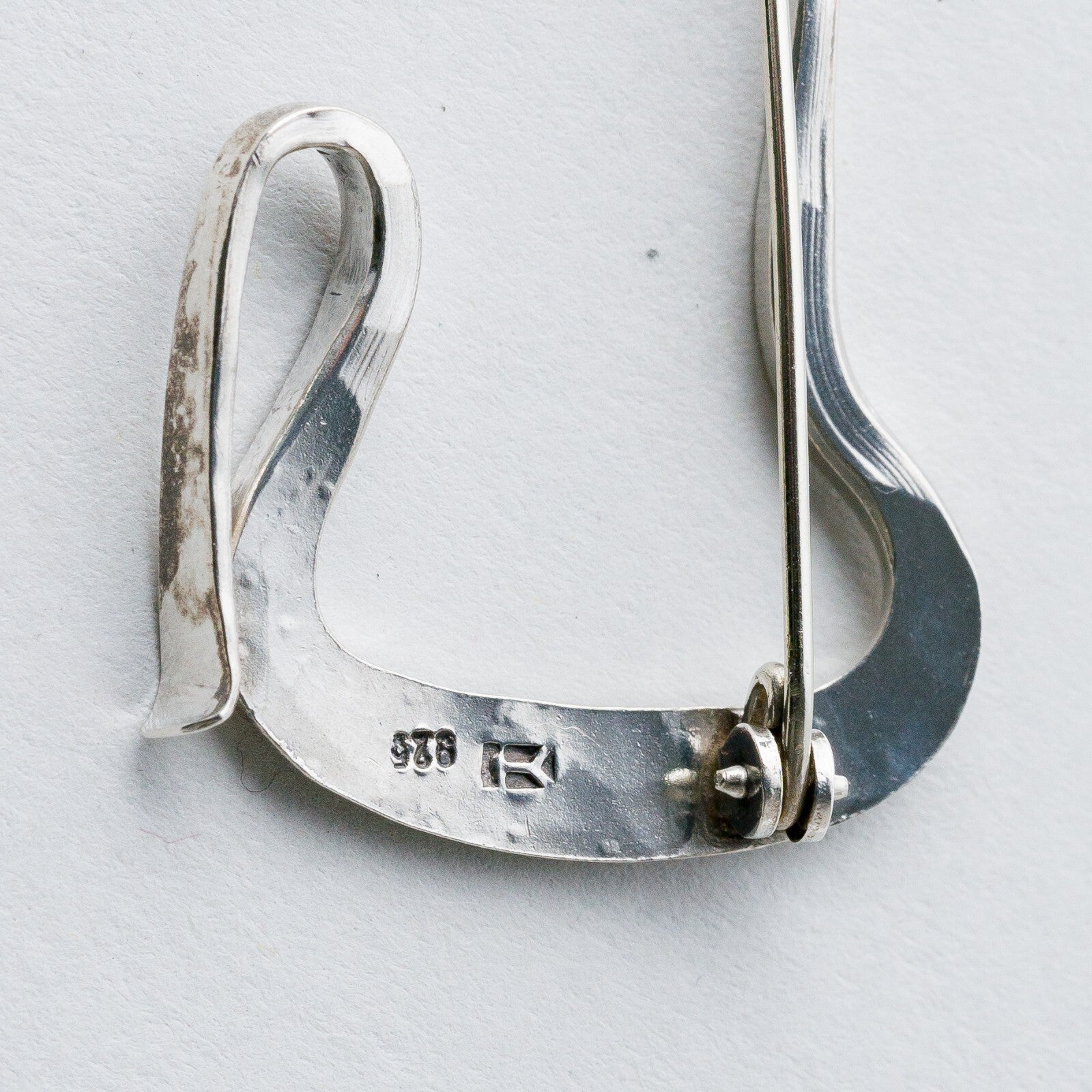 Silber Brosche Spange 925 Abstrakt 4,51 g7
