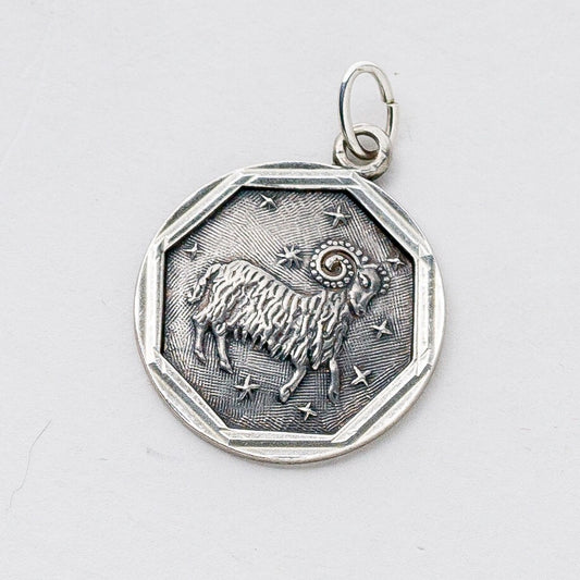 Silber Anhänger Kettenanhänger 835 Sternzeichen Widder 2,52 g0