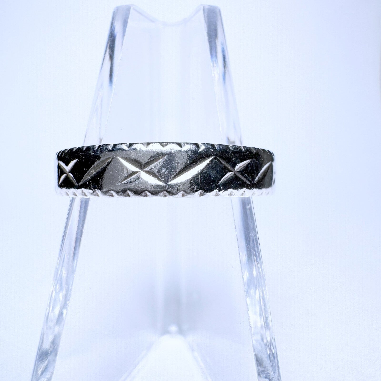 Ring 925er Silber Größe 58 mit Muster 2,11g0