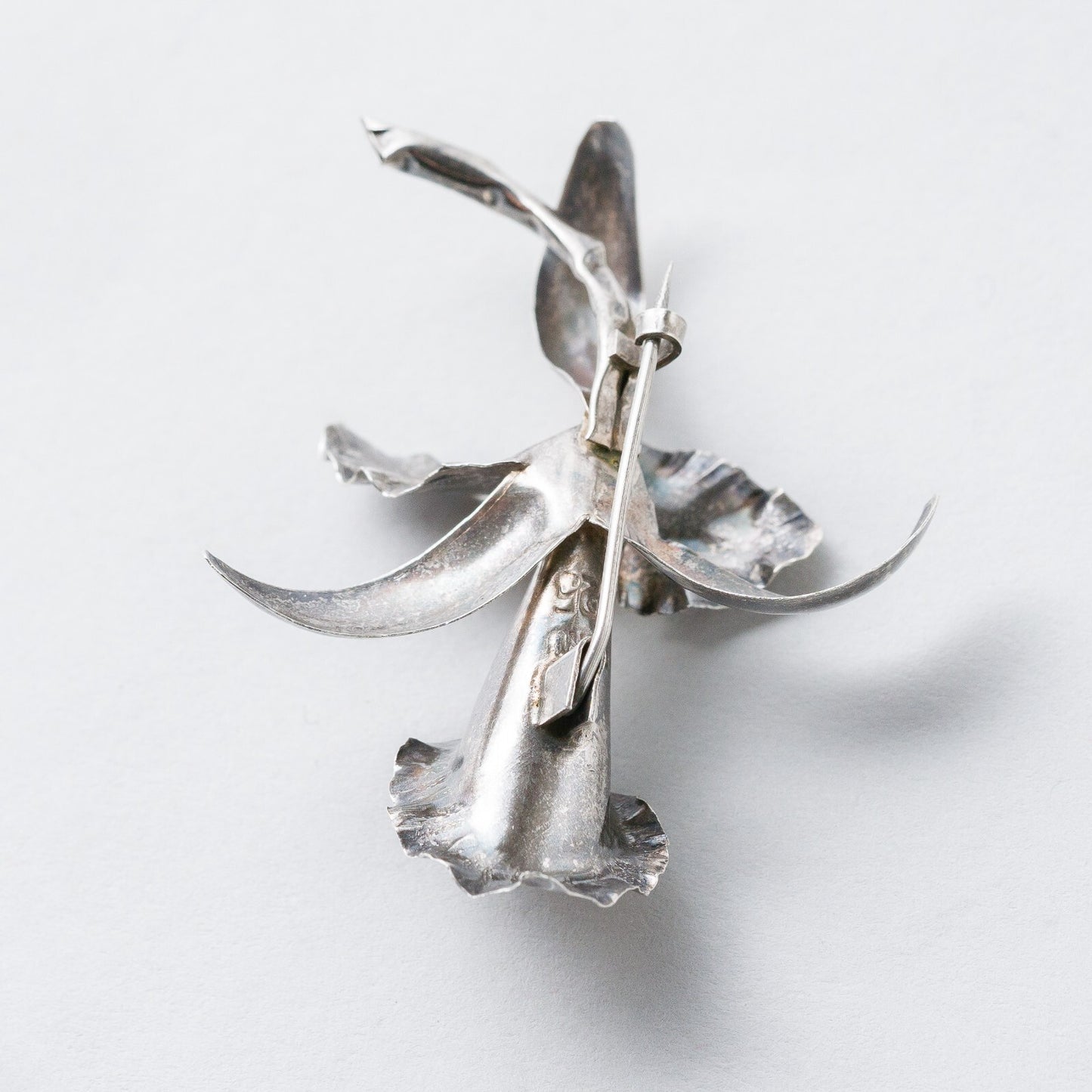 Silber Brosche Spange 925 Blume 4,7 cm 2,61 g4