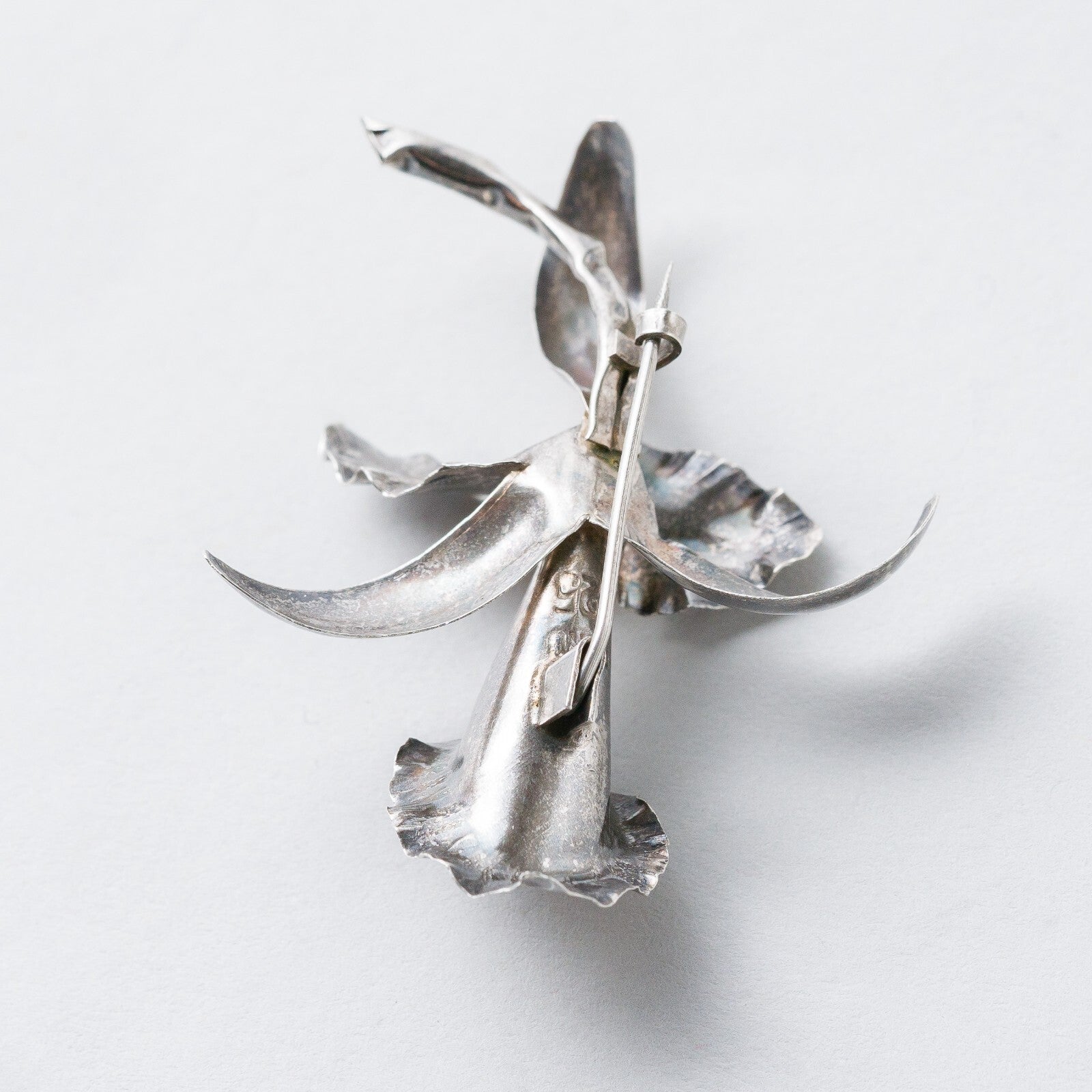 Silber Brosche Spange 925 Blume 4,7 cm 2,61 g4