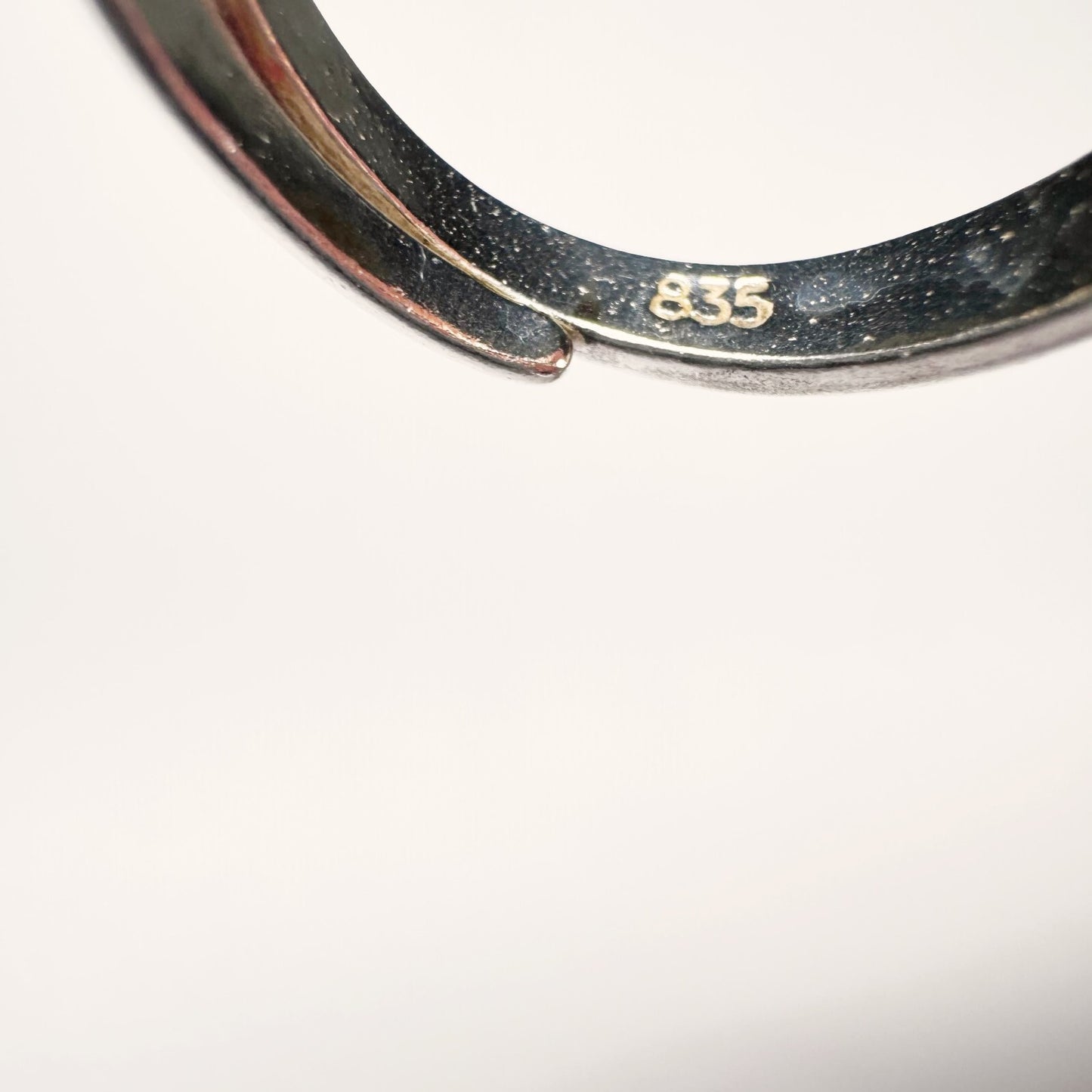 Ring 835er Silber (gestempelt) Größe 53 mit Perle 3,64g6