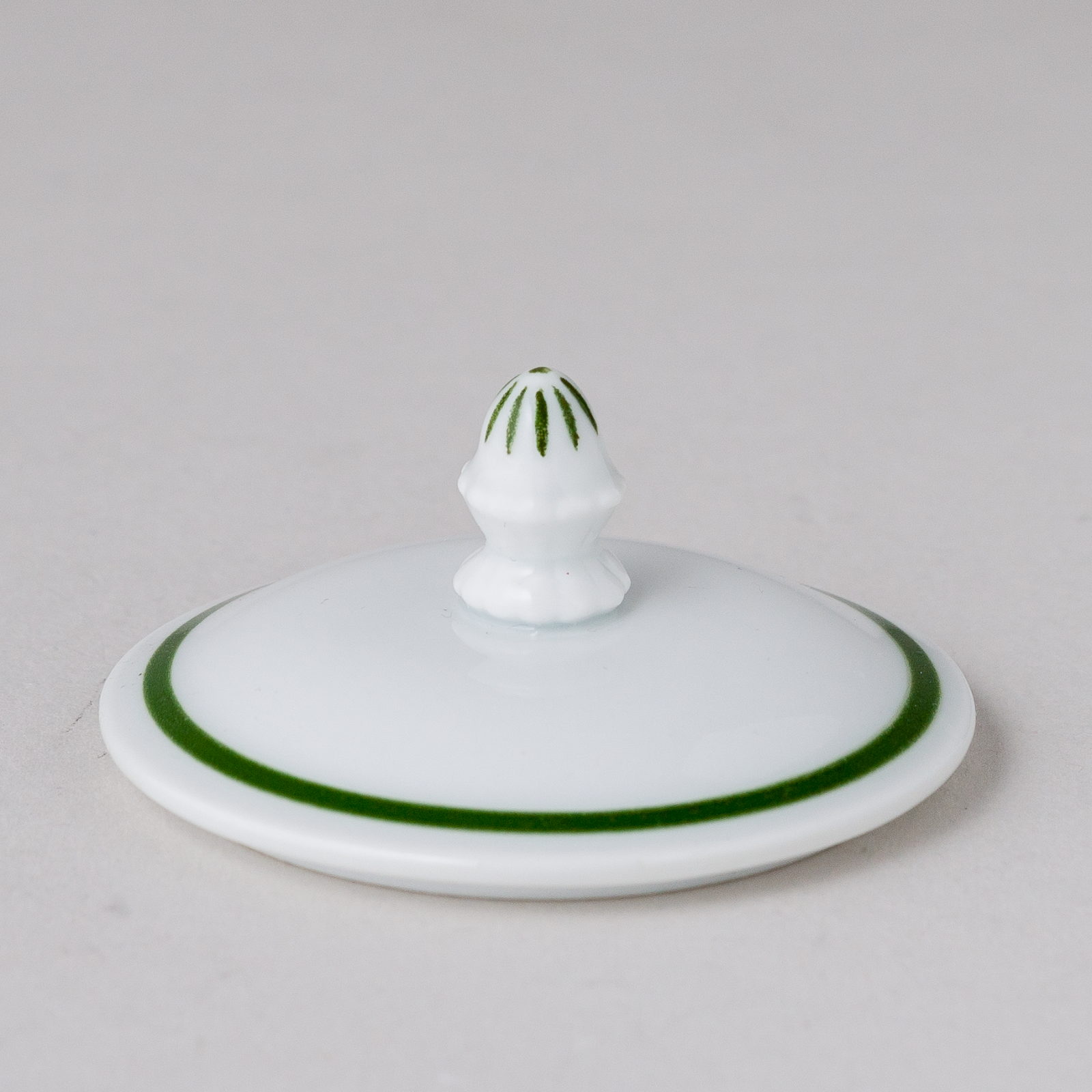 1 x Porzellan Deckel Weinlaub 5,5 cm2