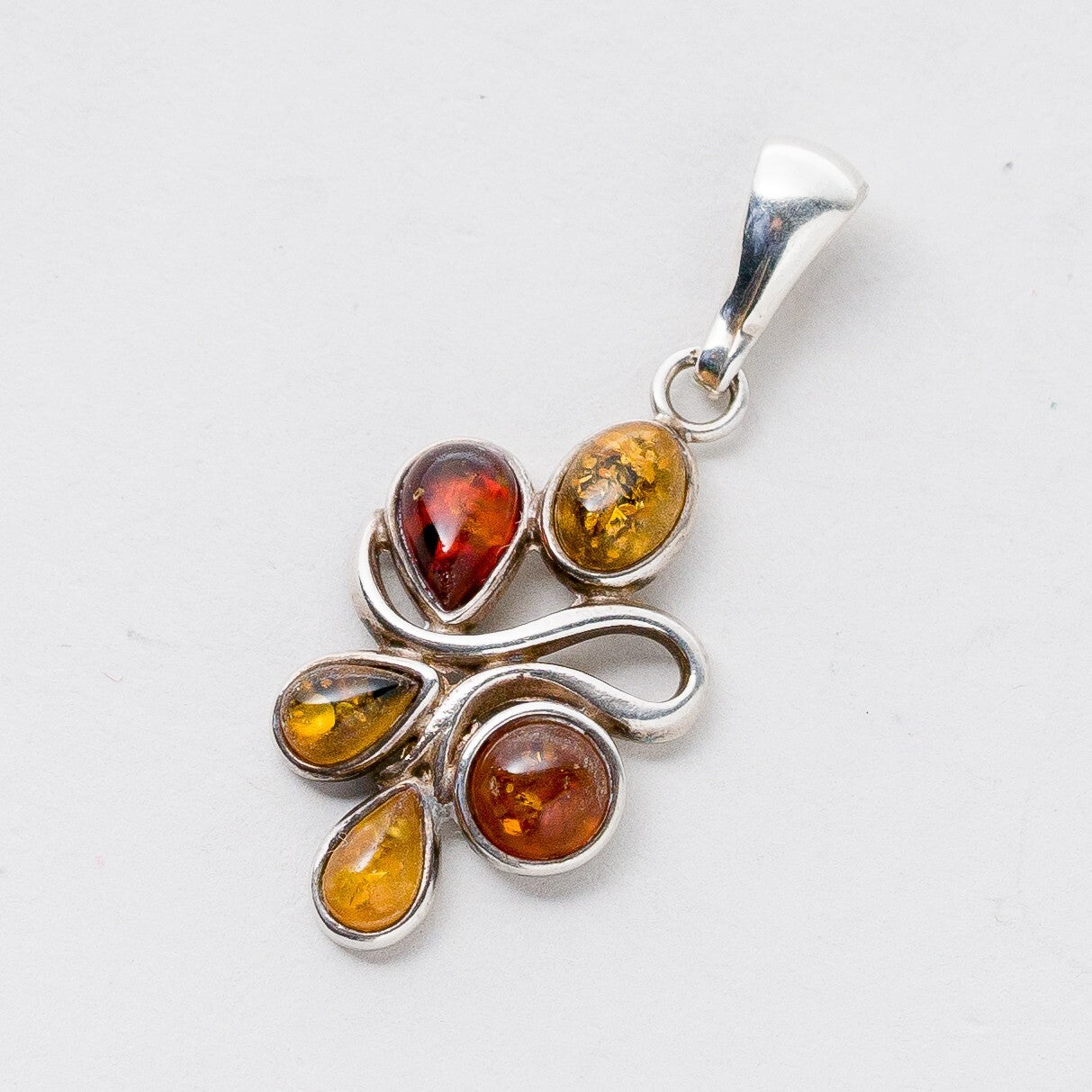 Silber Anhänger Kettenanhänger Bernstein 3,57 g0