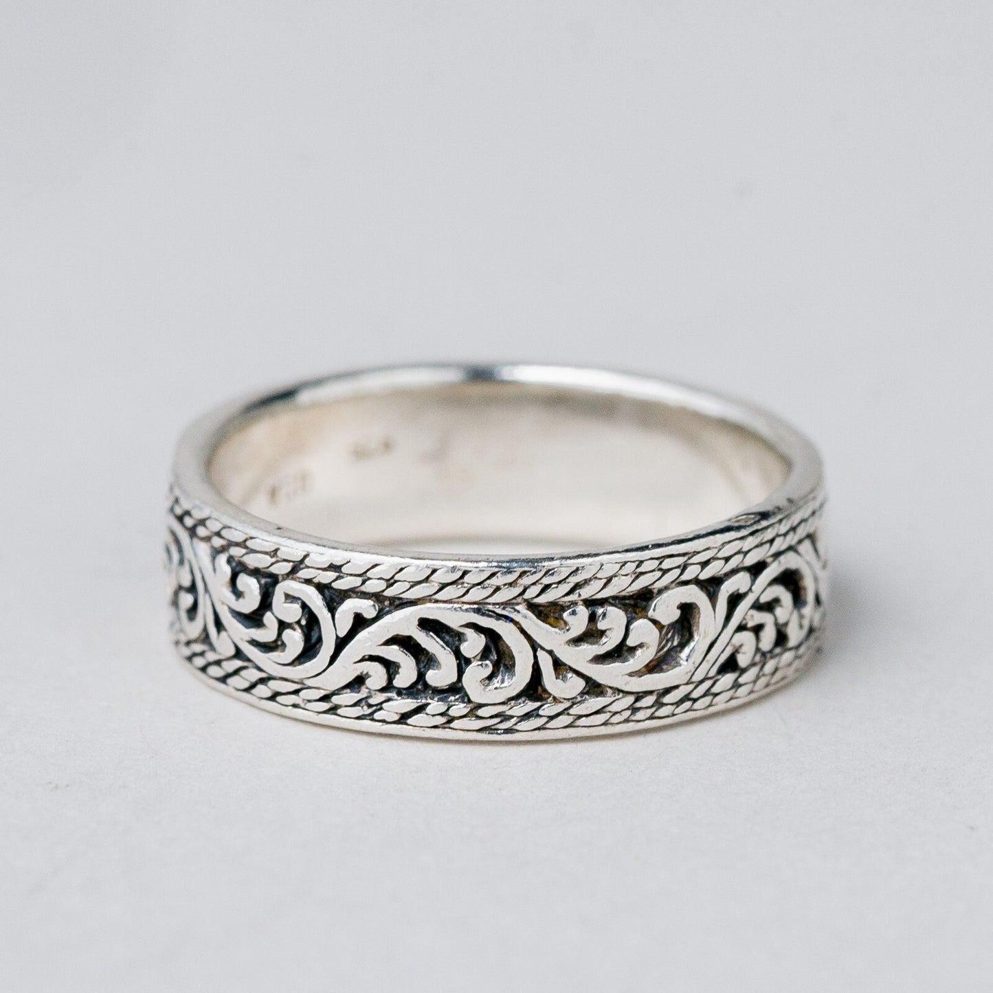 Silber Ring 925 Größe 57 (18,1 mm Ø) 4,77 g0