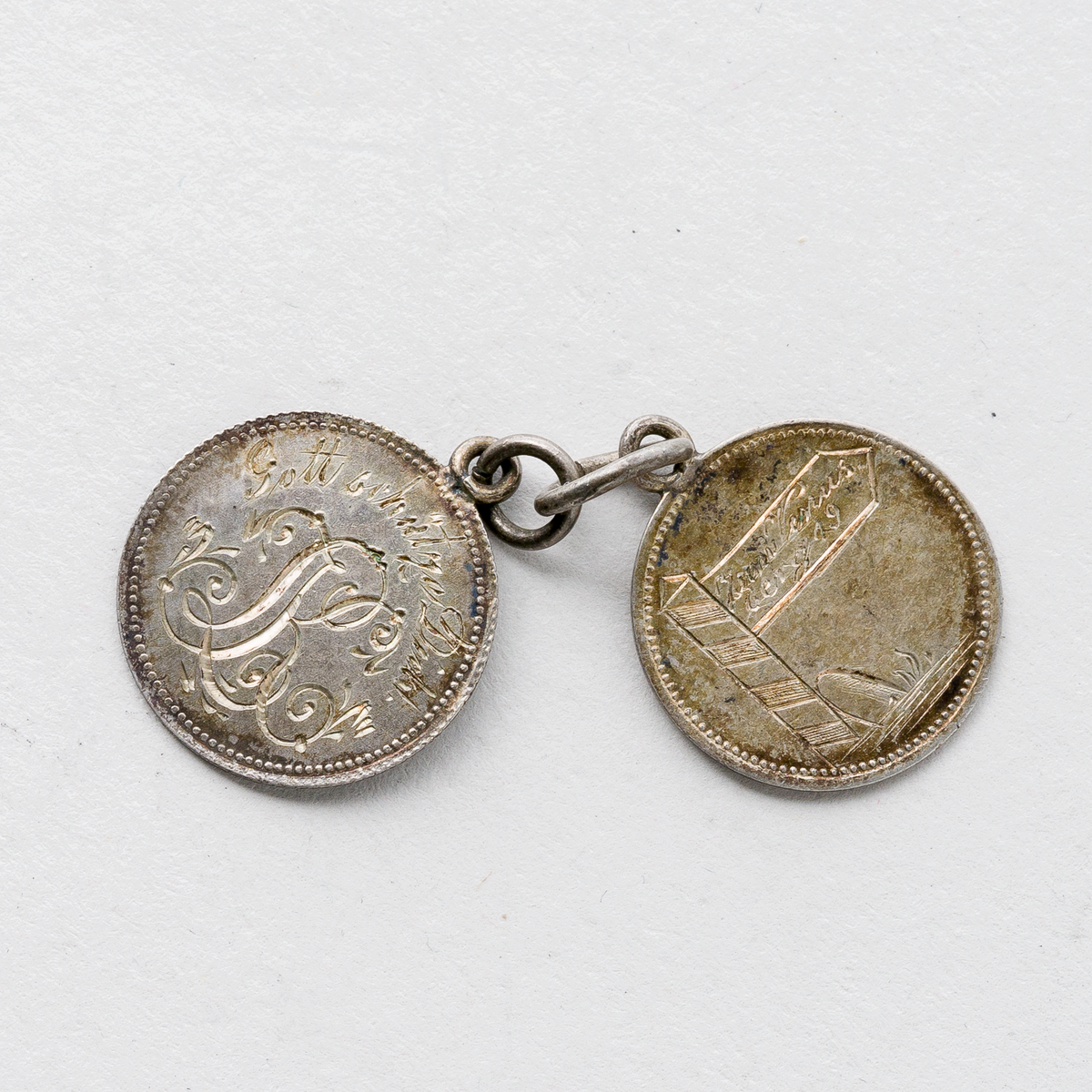 Anhänger Münzen 800er Silber 2,19 g 2 cm0