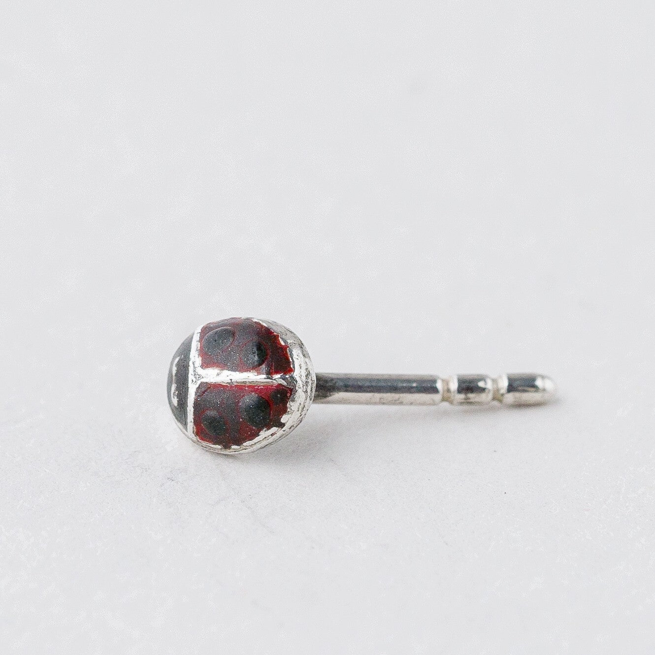 Einzelner Ohrring Ohrstecker Silber Käfer 0,31 g1