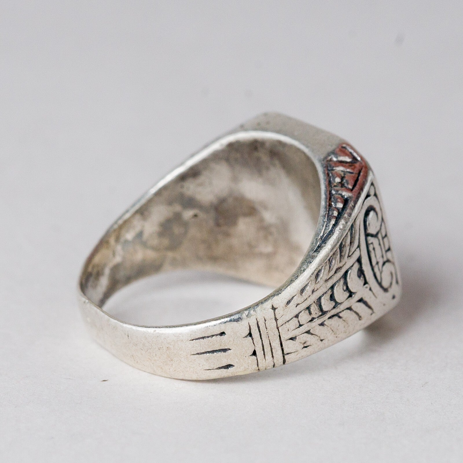 Silber Ring Monogramm "HH" Größe 56 (17,8 mm Ø) 10,4 g4