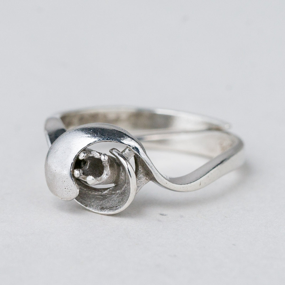 Silber Ring 925 Ohne Stein Größe flexibel ca. 50 2,21 g0
