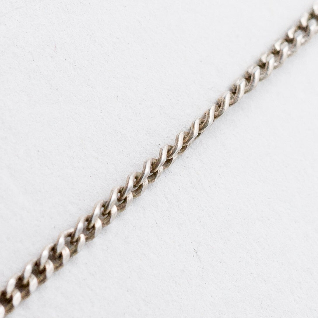 Silber Halskette 925 Panzerkette 1,7 mm 40 cm 2,89 g1