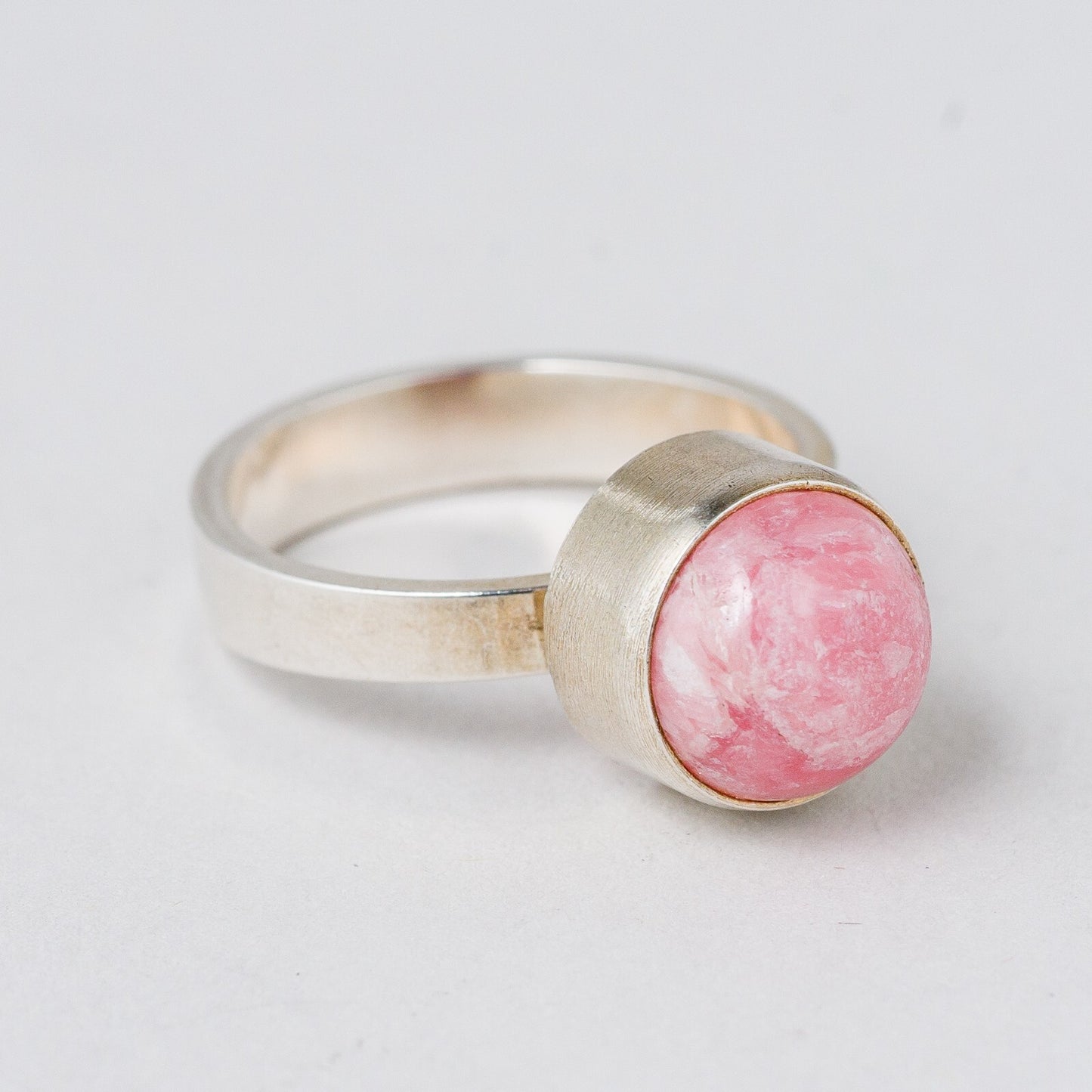 Silber Ring 925 Roter Stein Größe flexibel ca. 56 4,98 g5