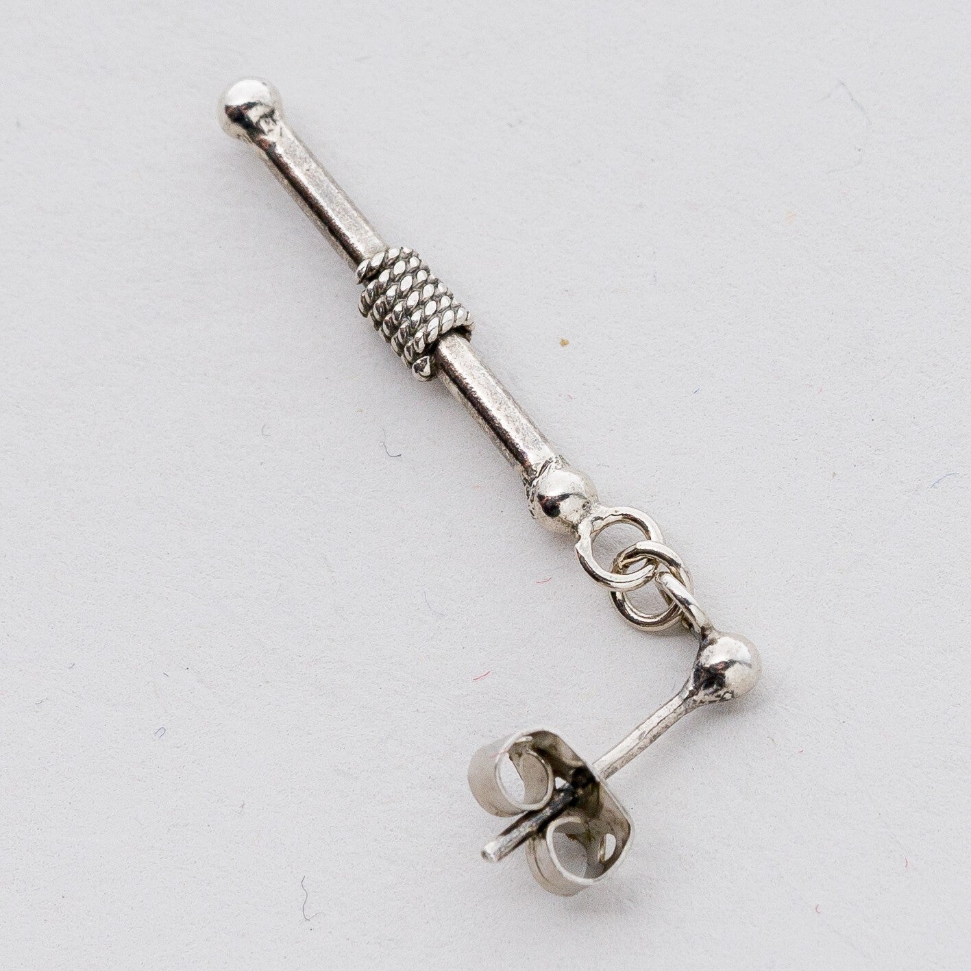 Einzelner Ohrring Hängeohrring Silber 1,32 g1