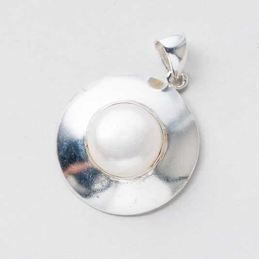 Anhänger 925 Silber Perle 3,4 cm 8,18 g0