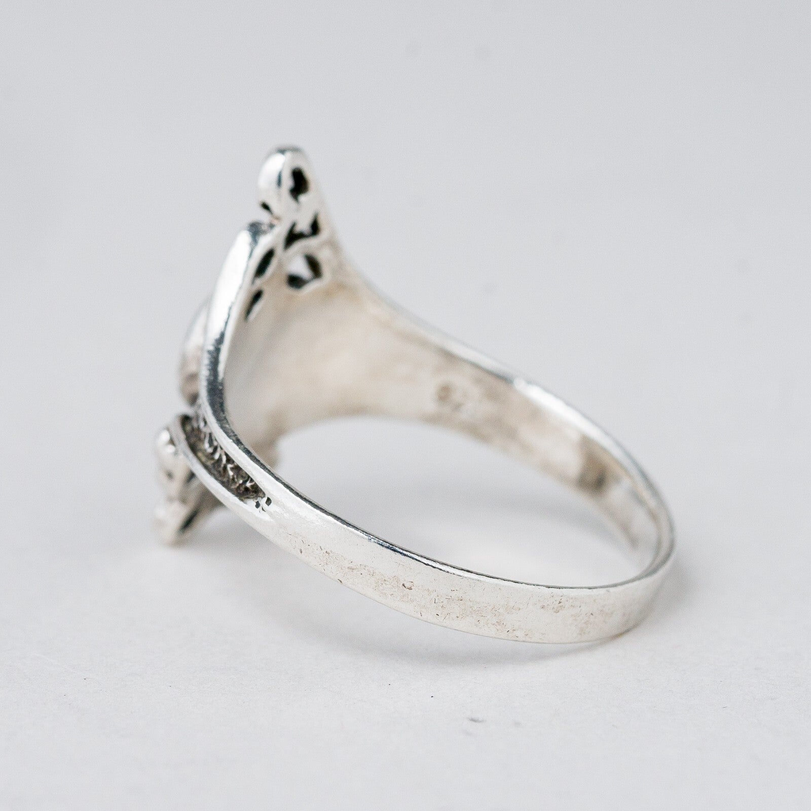 Silber Ring 925 Blauer Stein Größe 61 (19,4 mm Ø) 2,88 g4