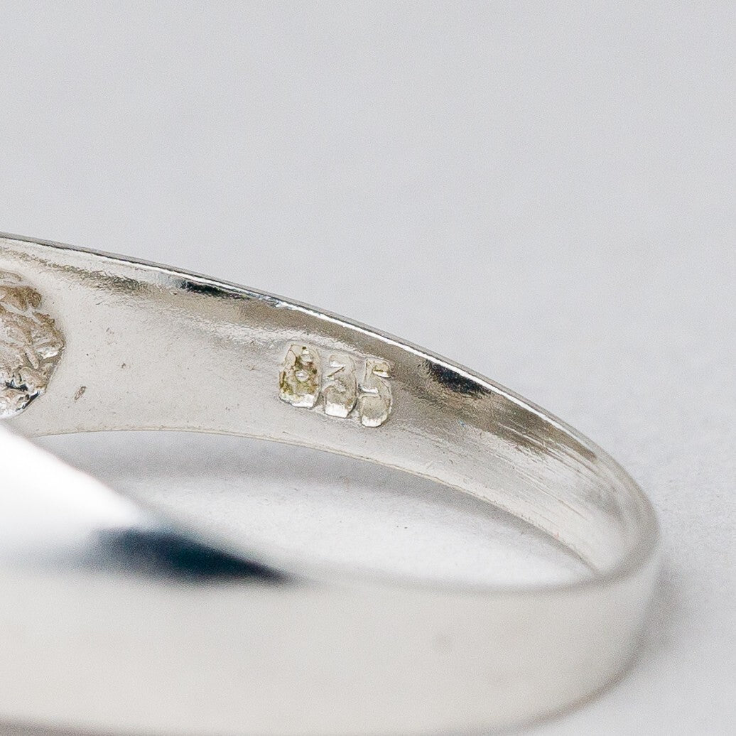 Silber Ring 835 Größe 56 (17,8 mm Ø) 2,63 g6