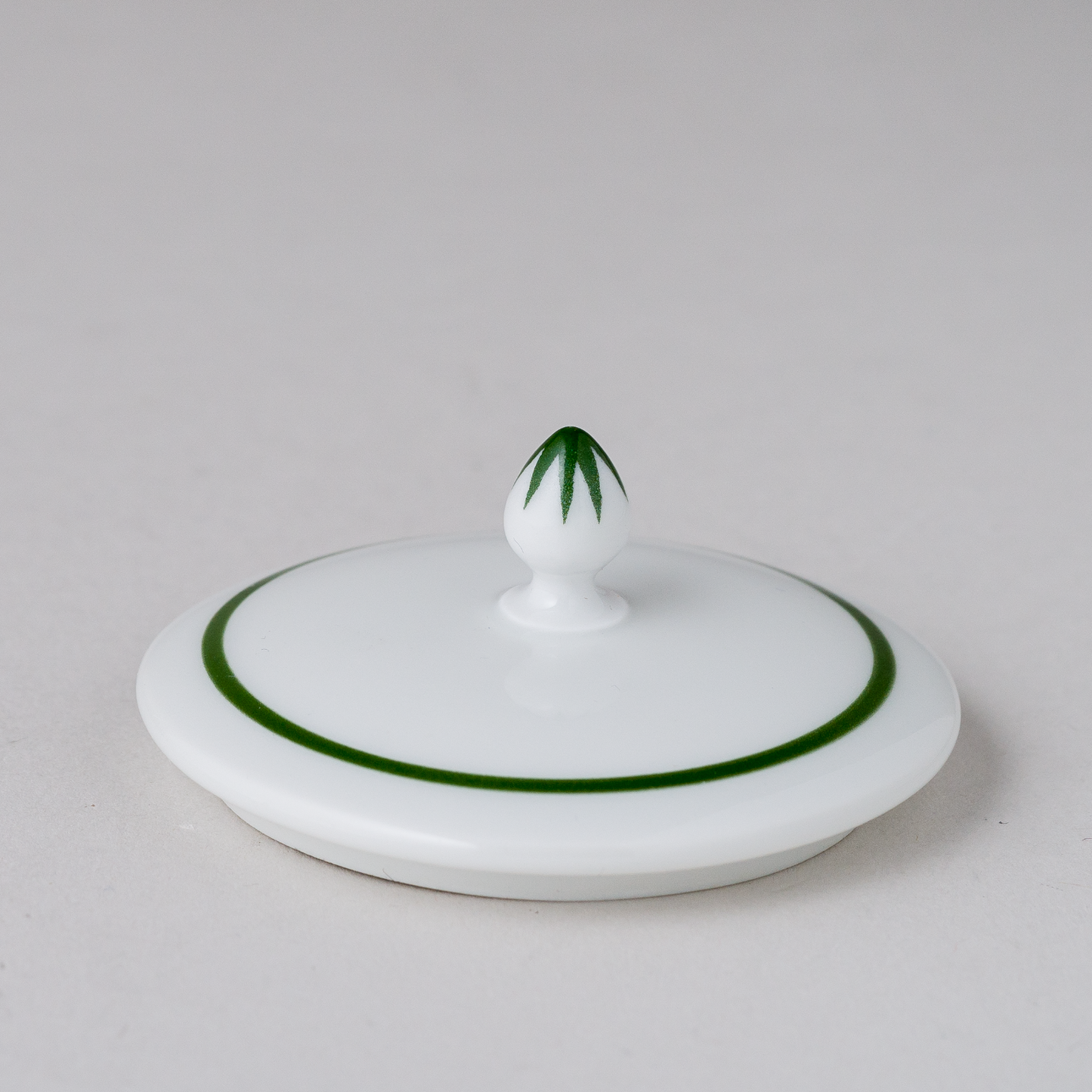 1 x Porzellan Deckel Weinlaub 6 cm3