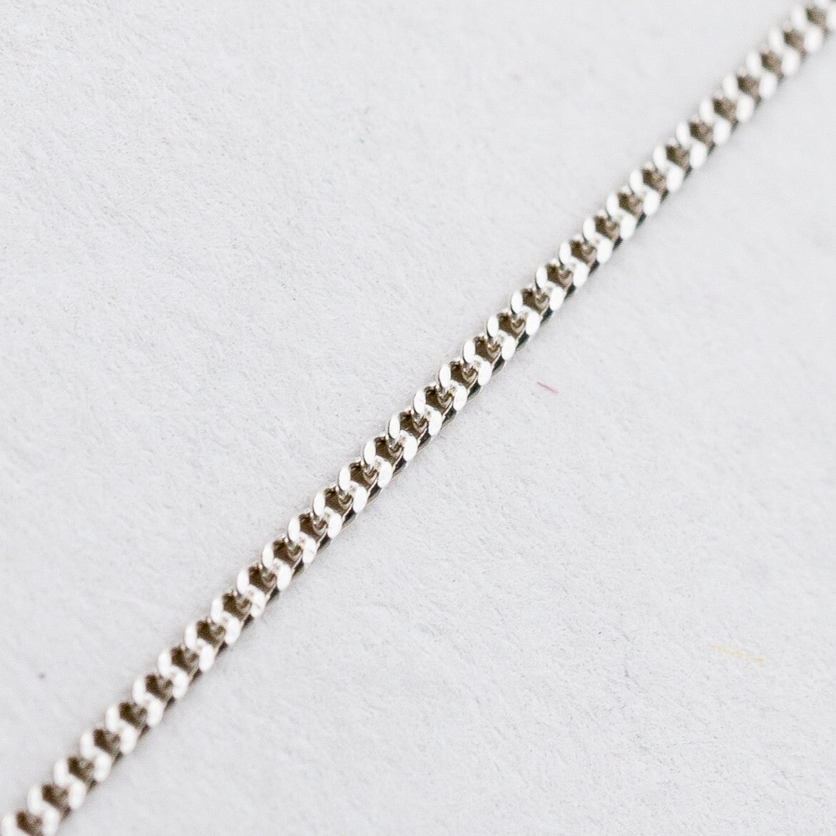 Silber Halskette 925 Panzerkette 1 mm 46 cm 1,37 g0
