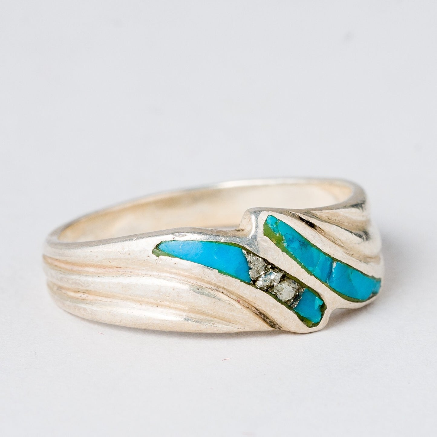 Silber Ring Türkis Größe 57 (18,1 mm Ø) 3,48 g1