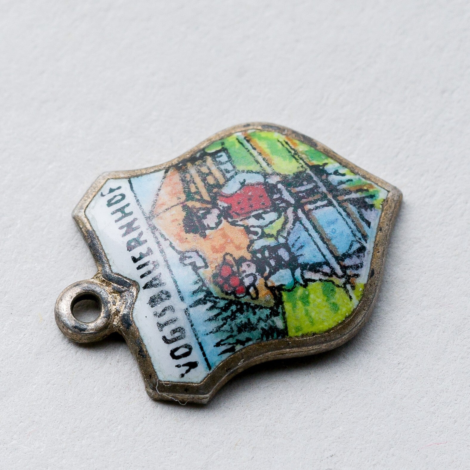 Souvenir Anhänger Silber Vogtsbauernhof 1,5 cm 1,02 g3