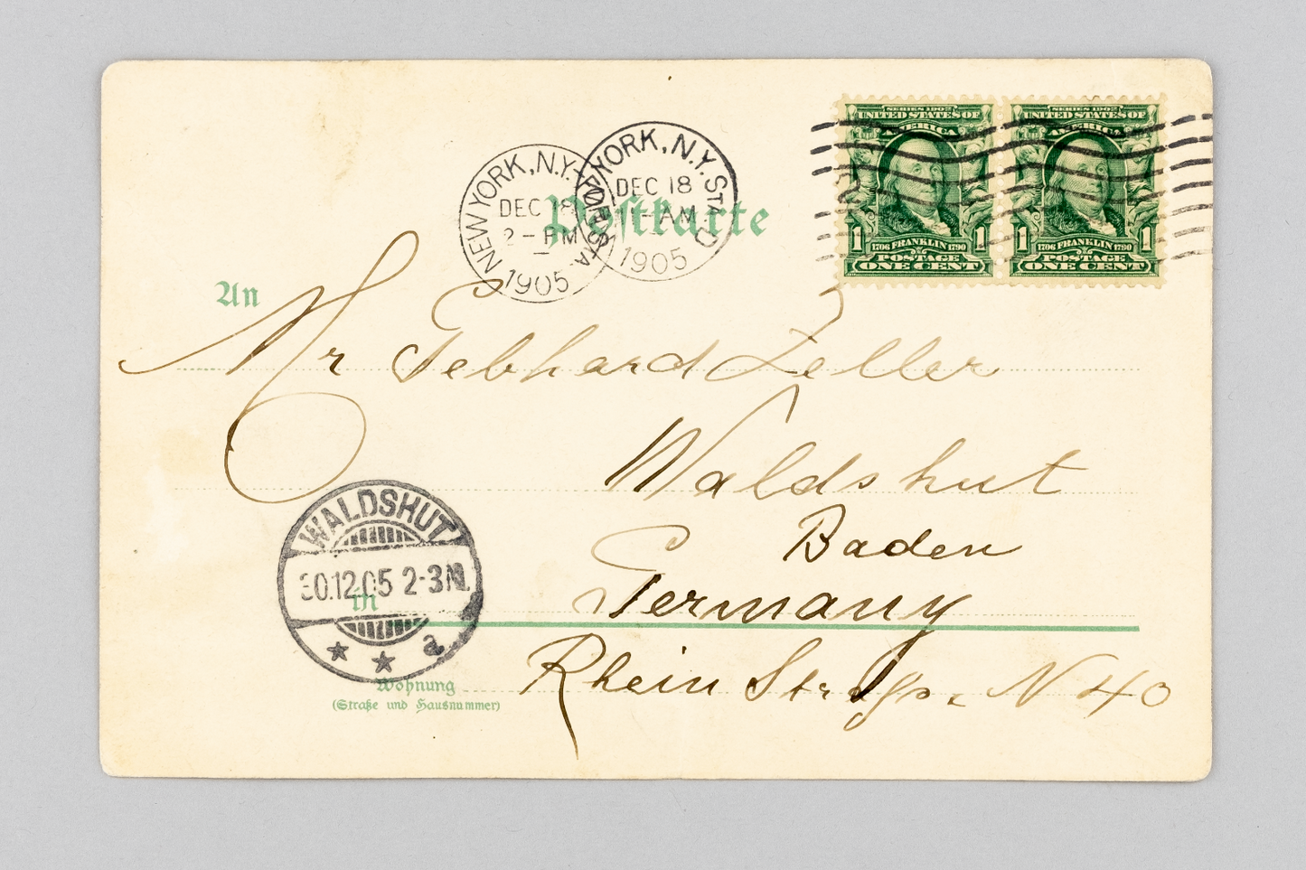 Ansichtskarte Gruss aus/ Das Neue Jahrhundert 19051