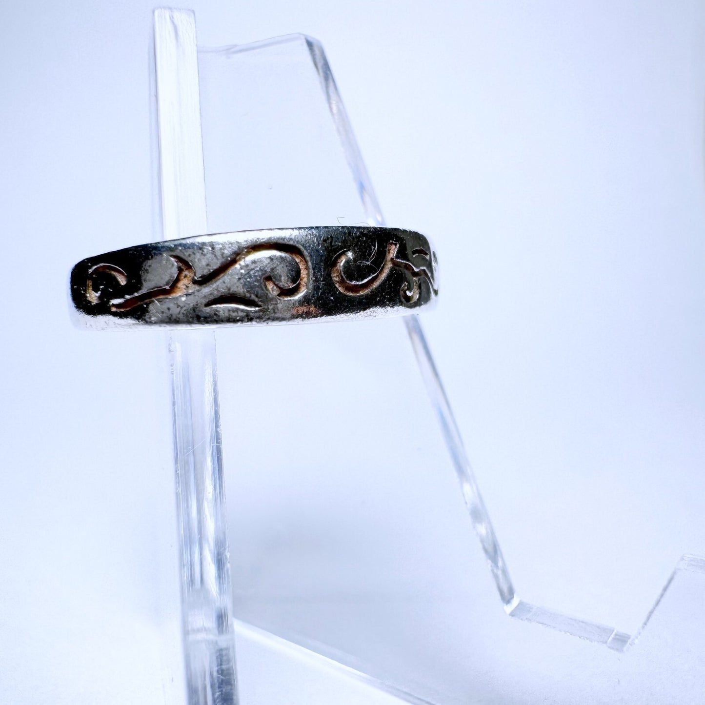 Ring 925er Silber Größe 53 mit orientalischem Muster 2,22g5