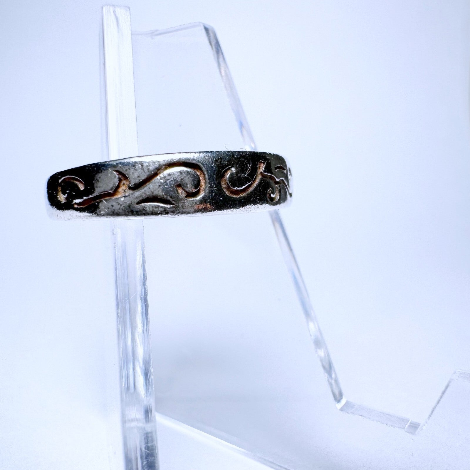 Ring 925er Silber Größe 53 mit orientalischem Muster 2,22g5
