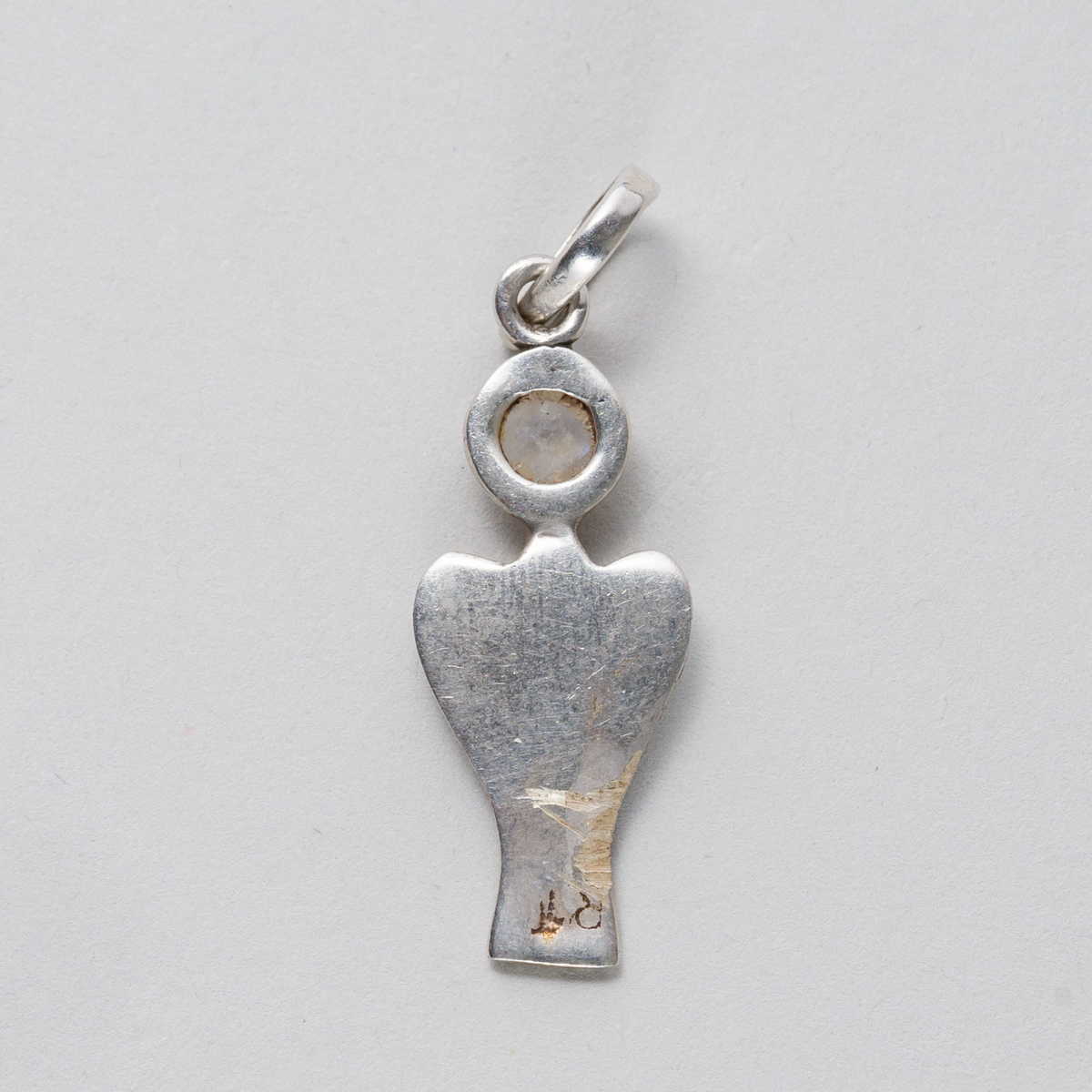 Anhänger Silber 1,8g Engel mit Stein 3,5 cm x 1 cm1