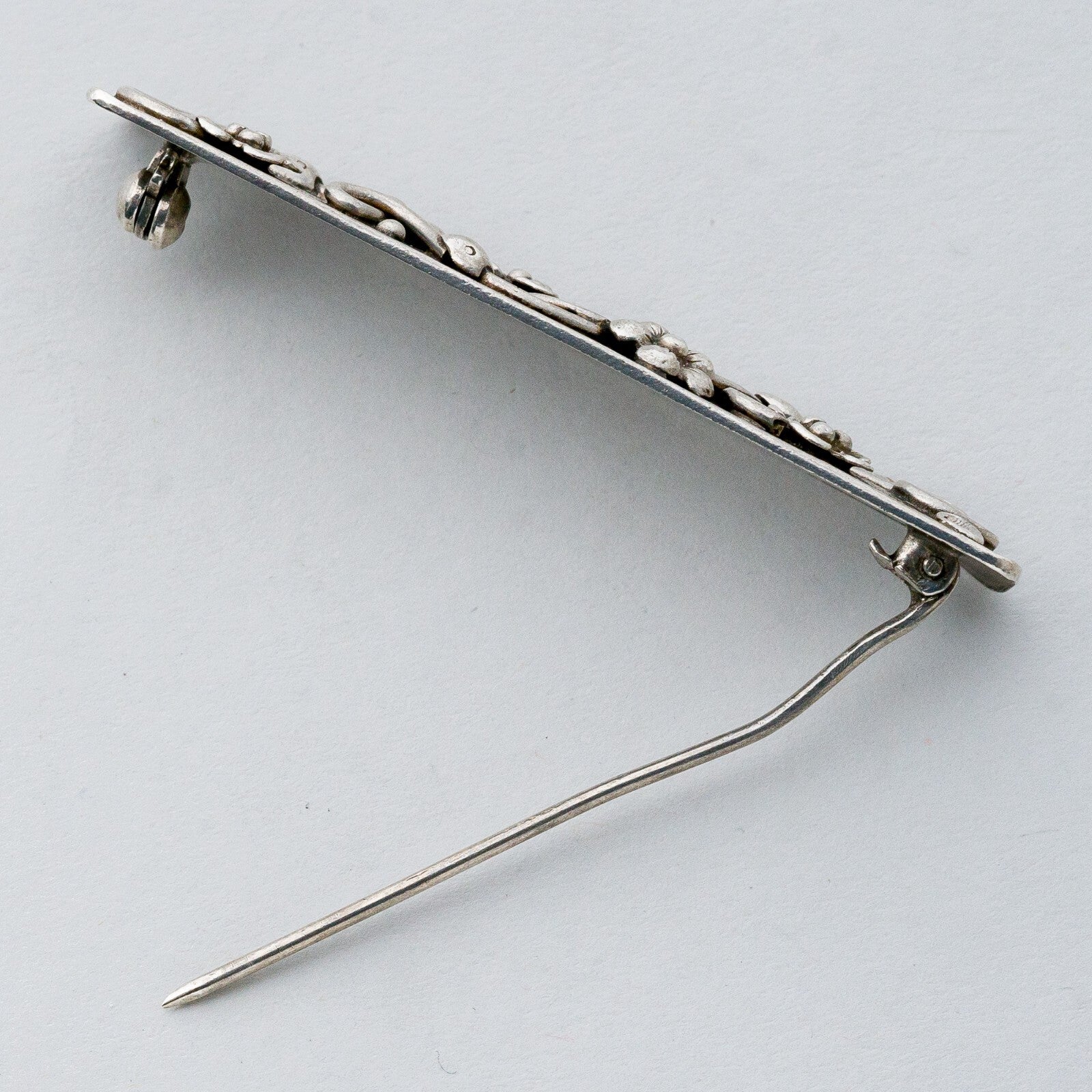 Silber Brosche Spange 835 Floral "Handarbeit" 10,37 g8