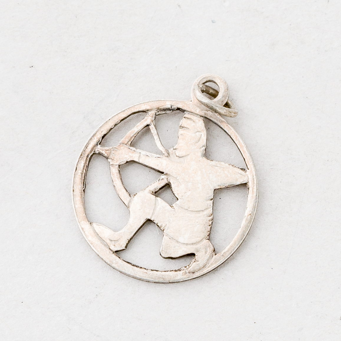 CNC: Anhänger Schütze 830er Silber 0,84 g 2 cm0