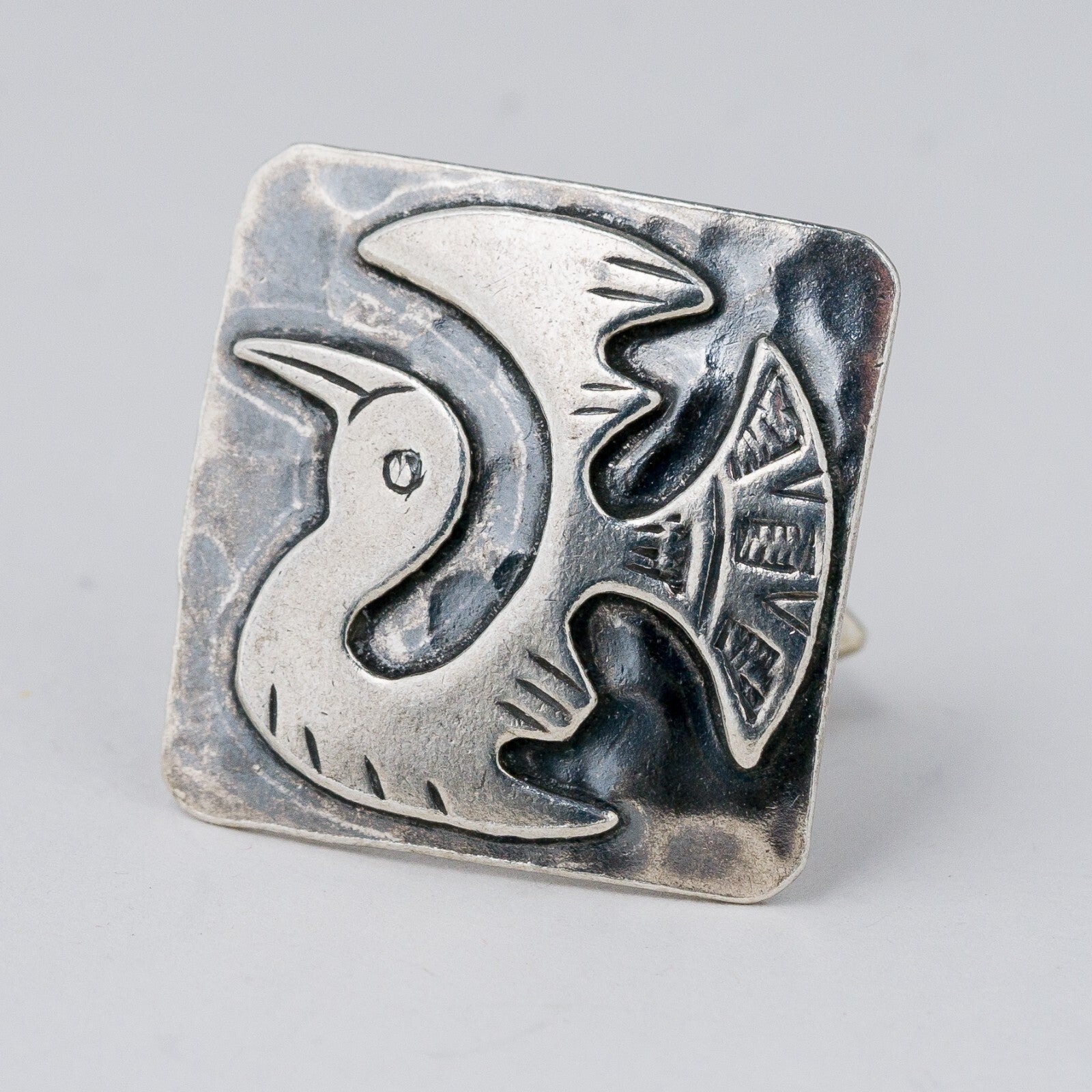 Silber Manschettenknöpfe 925 Vogel Peru 15,39 g2
