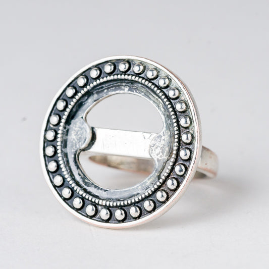 Ring versilbert Größe 56 (17,8 mm Ø) 6,96 g0
