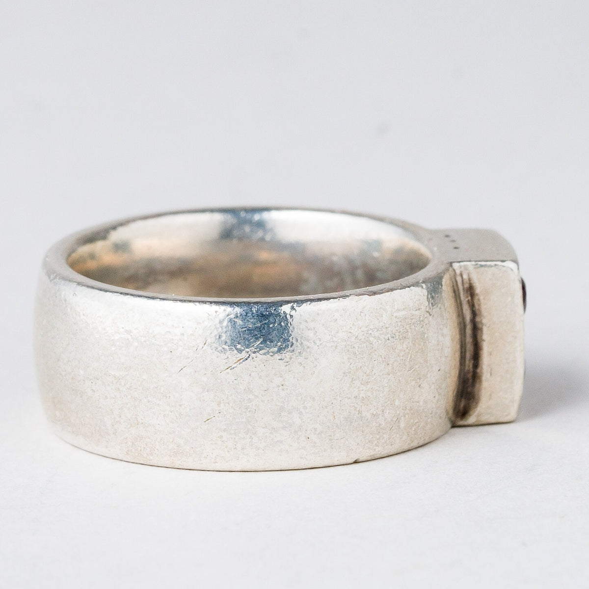 Silber Ring Rote Steine Größe 53 (16,8 mm Ø) 11,06 g2