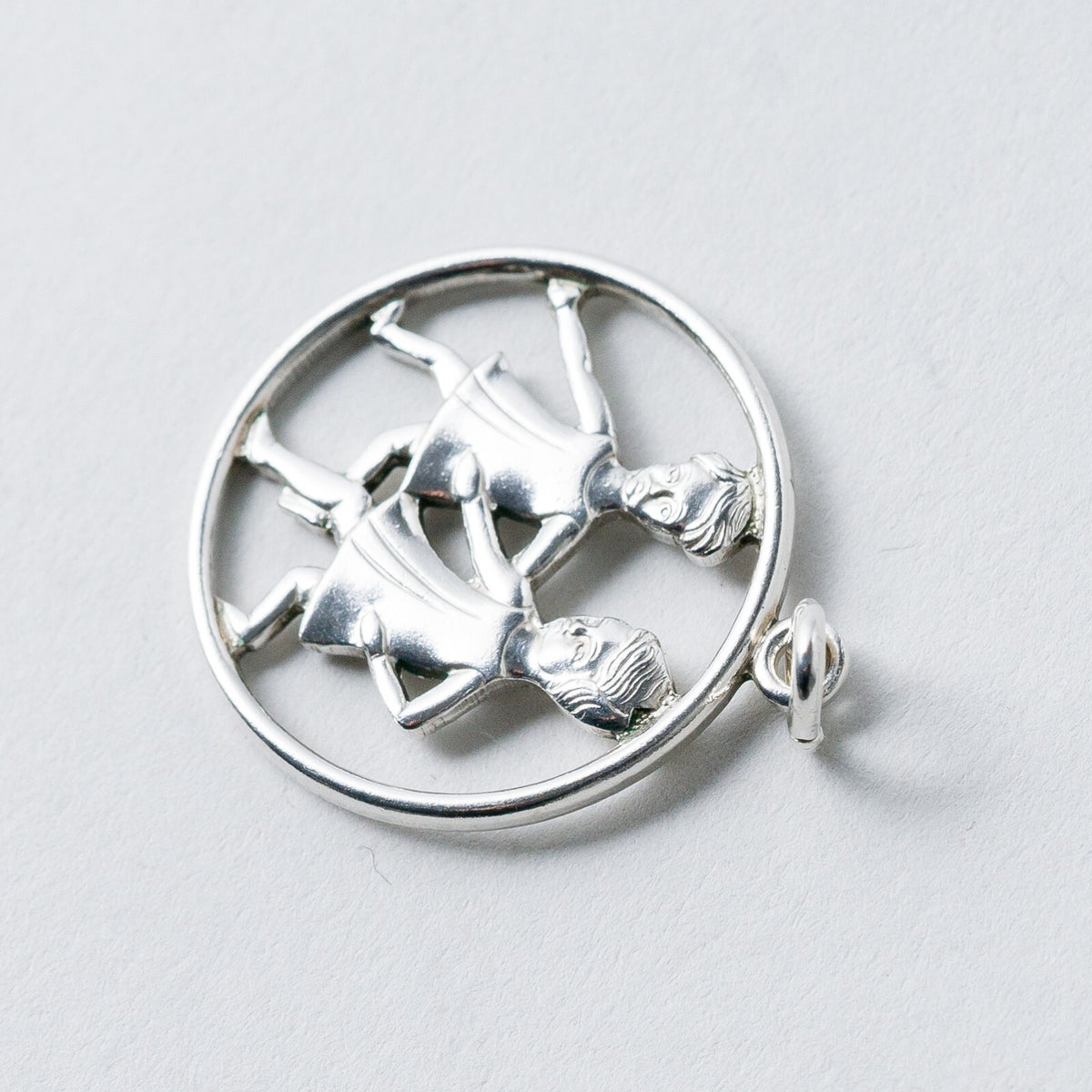 Anhänger 835 Silber Sternzeichen Zwilling 2,7 cm 2,15 g1