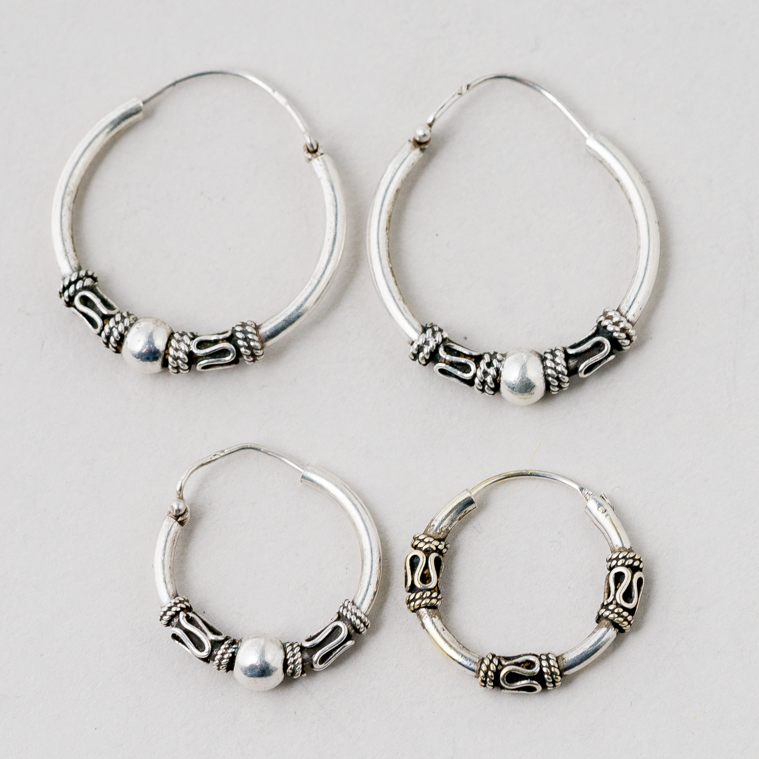 2 Paar Ohrringe Ohrstecker Silber 7,31 g0