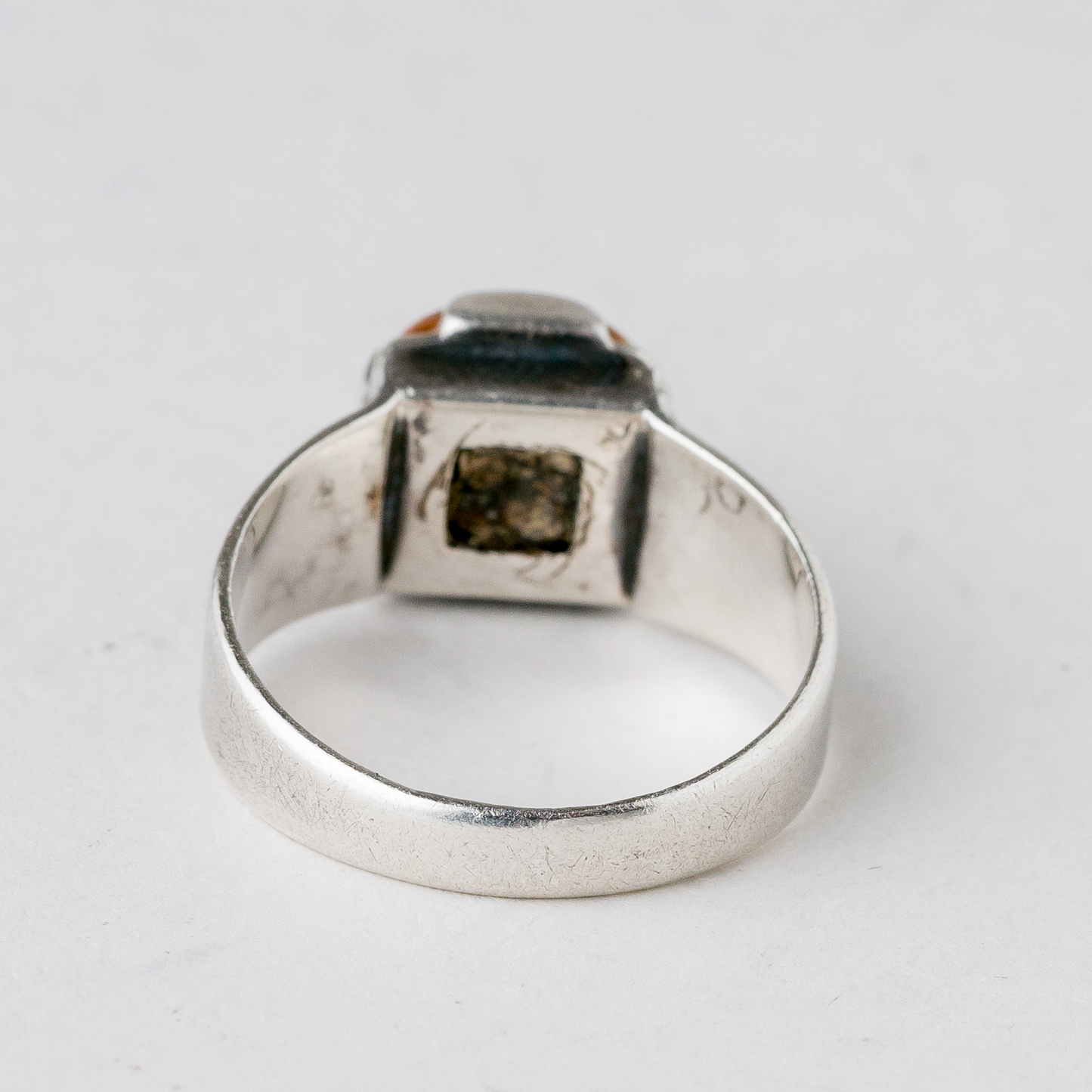 Ring Bernstein 3,34 g 835er Silber Größe 54 (17,2 mm Ø)2