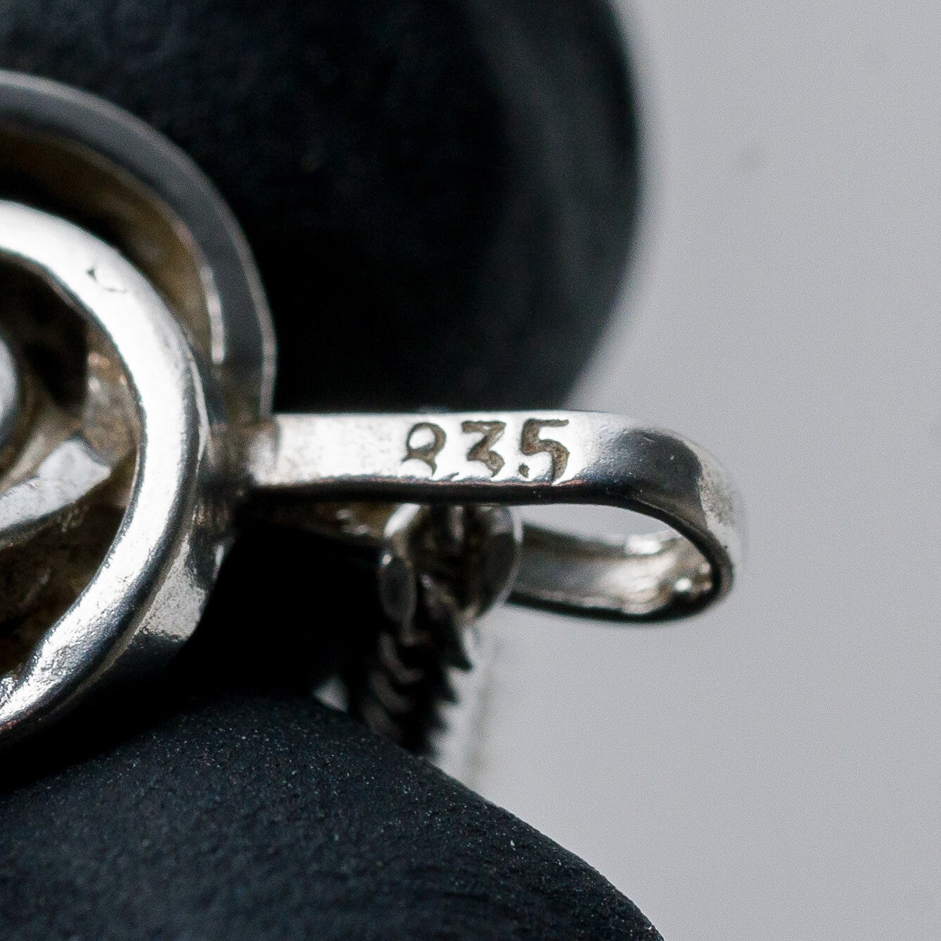 Silber Panzerkette 40 cm 835 Roter Stein 4,66 g3