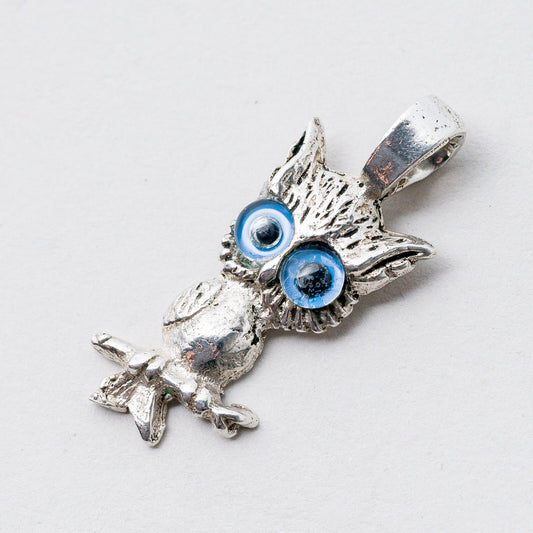 Silber Anhänger Kettenanhänger Eule 3 cm 2,3 g0