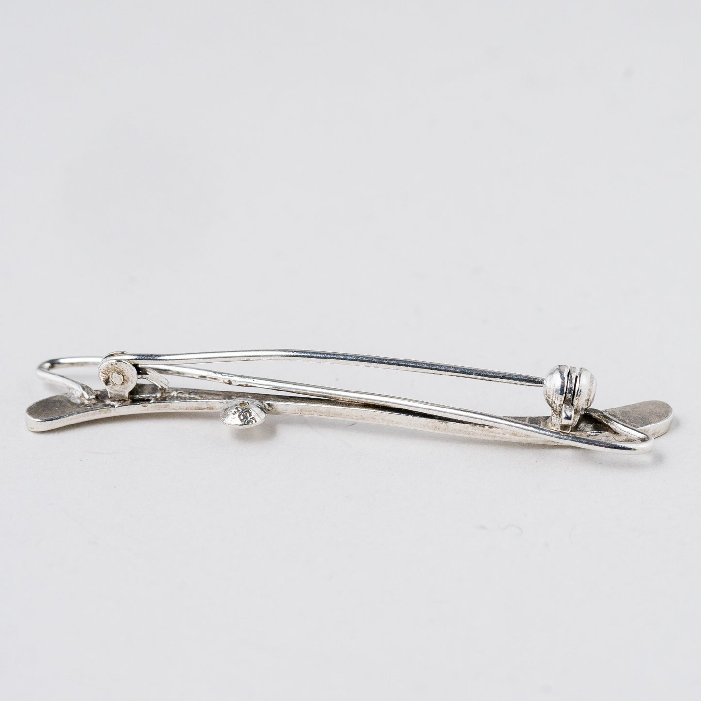 Silber Brosche Ohne Stein 5,2 cm 2,91 g3