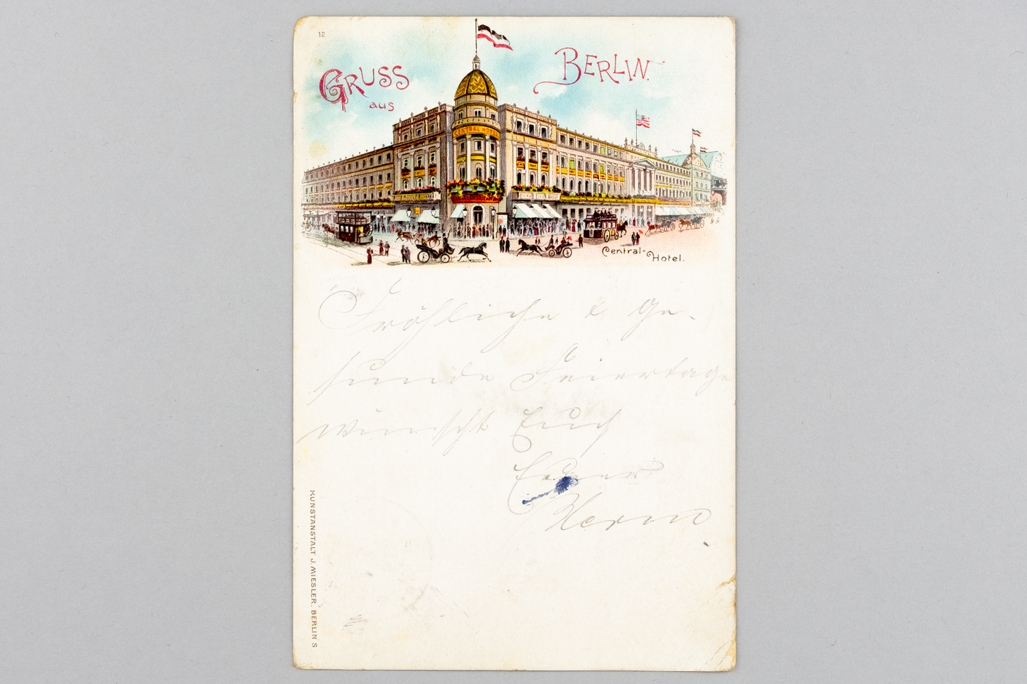 Ansichtskarte Gruss aus Berlin Central-Hotel 18970