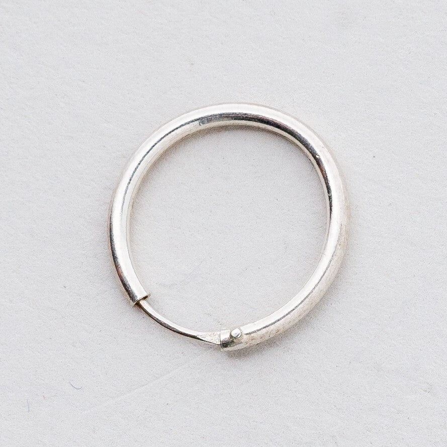 Einzelner Ohrring Creole Silber 0,38 g5