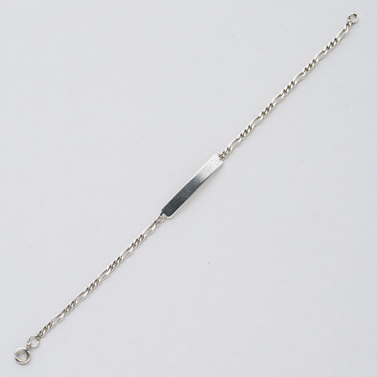 Silber Armband Panzerkette Namensschild 18 cm 3,24 g0