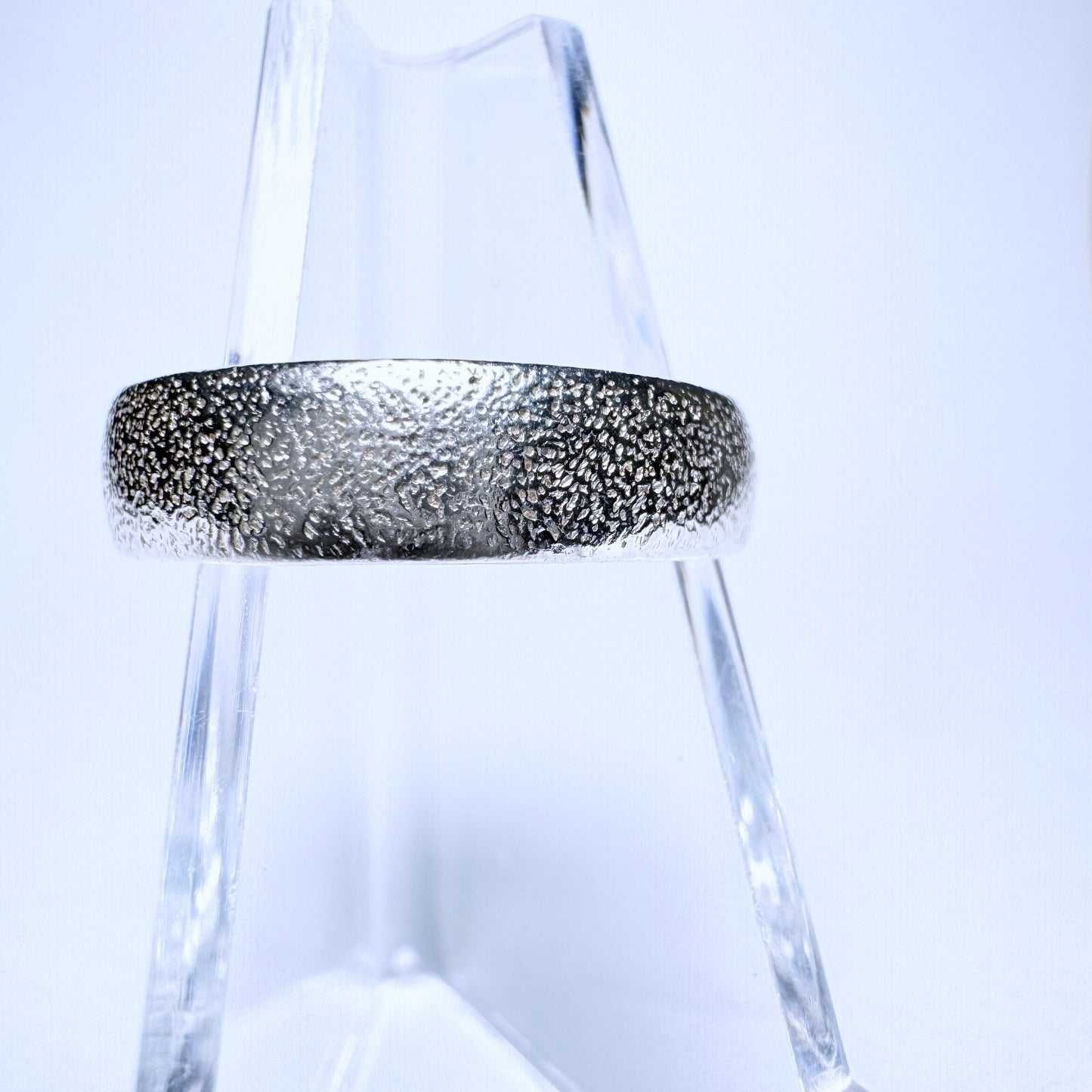 Ring 925er Silber Größe 57 klassischer Ring gestrahlt 3,12g0