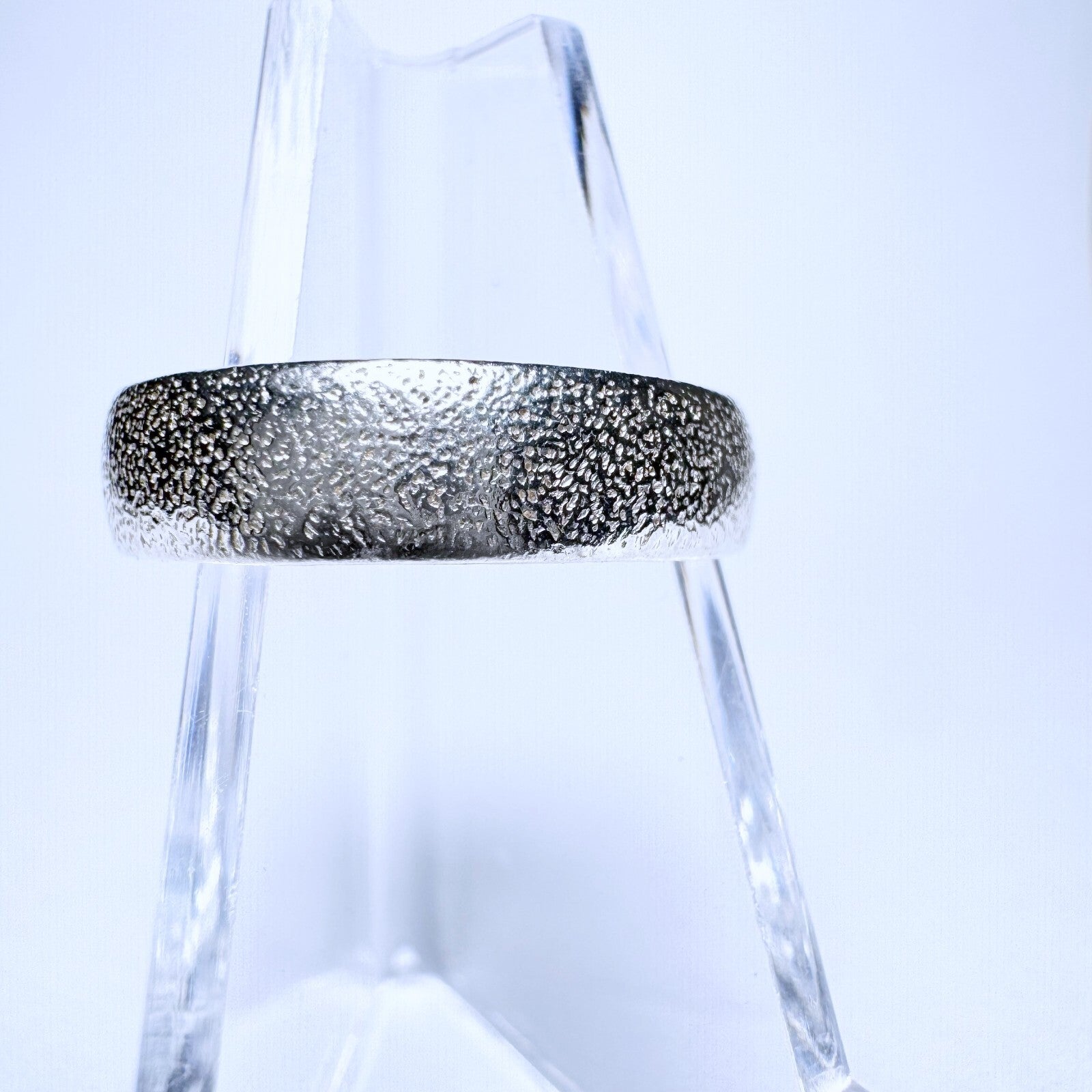 Ring 925er Silber Größe 57 klassischer Ring gestrahlt 3,12g0