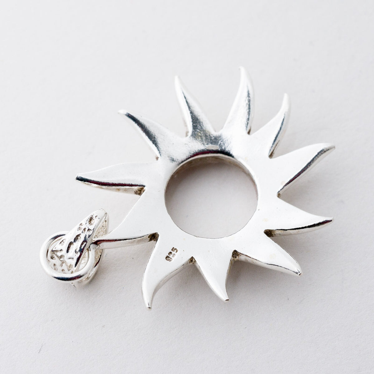 Anhänger Silber 925 Sonne Ohne Stein 5 cm 12,02 g5