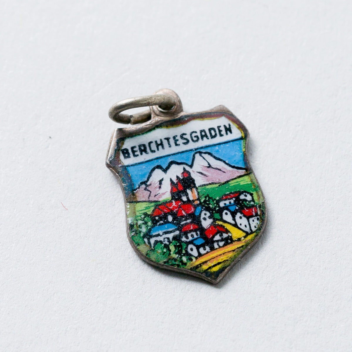 Anhänger 800 Silber Souvenir Anhänger Berchtesgaden 1,5 cm 0,77 g3